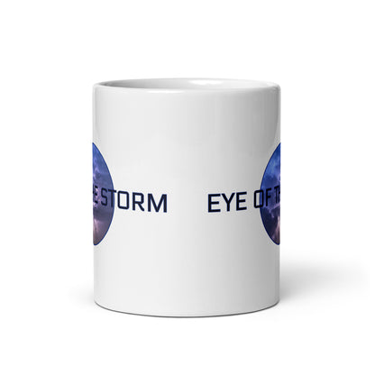 Eye of the Storm White glossy mug