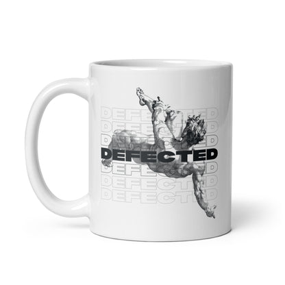 Defected White Glossy Mug