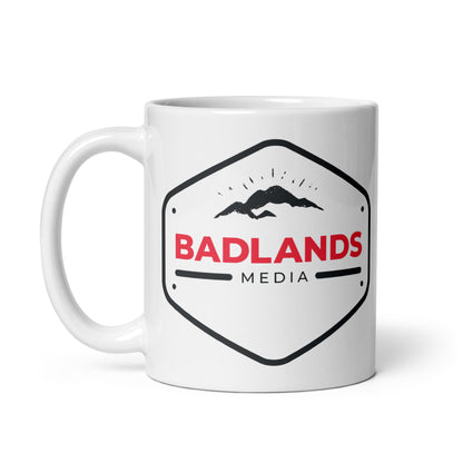 Badlands White Glossy Mug 11oz, 15oz or 20oz