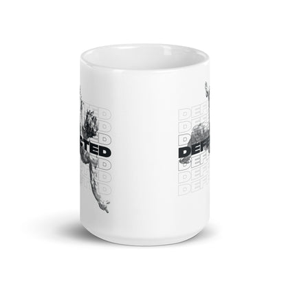 Defected White Glossy Mug