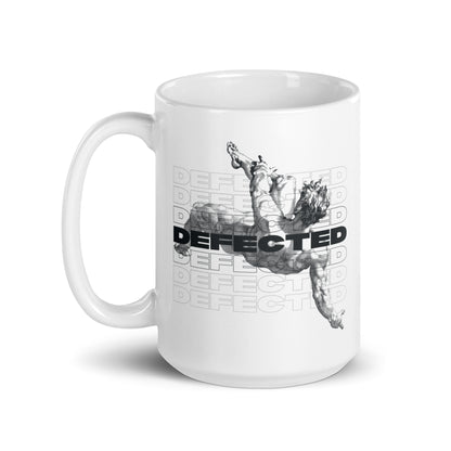 Defected White Glossy Mug