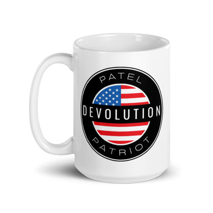 Devolution Circle White glossy mug