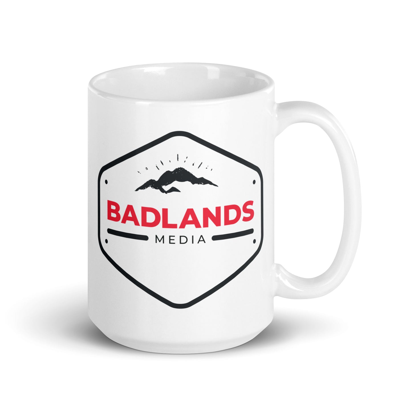 Badlands White Glossy Mug 11oz, 15oz or 20oz