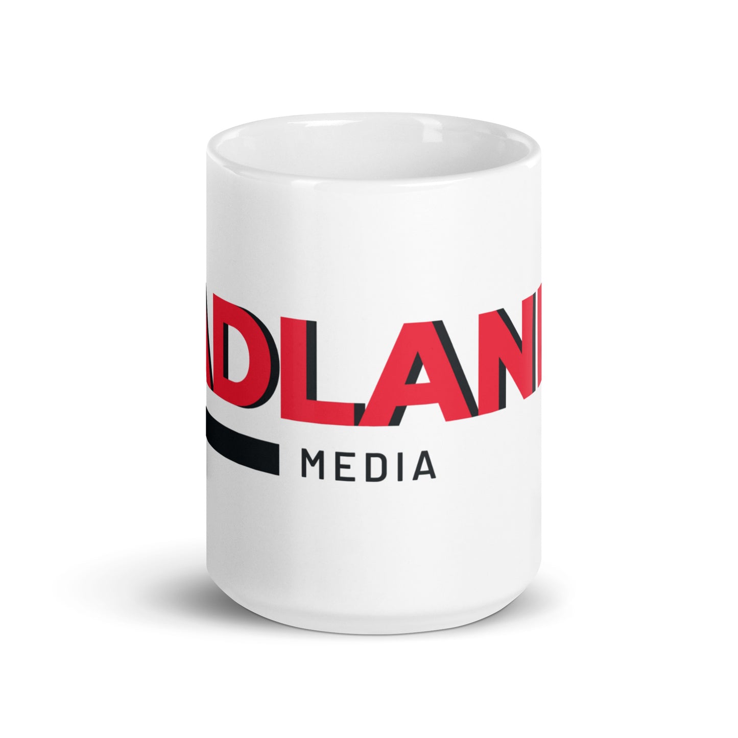 Badlands large logo White glossy mug