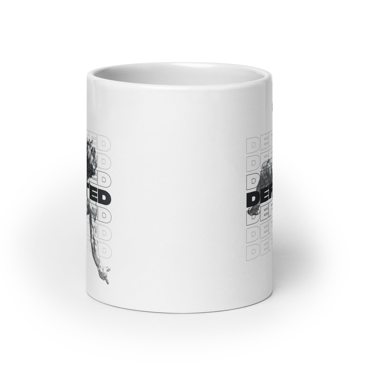 Defected White Glossy Mug