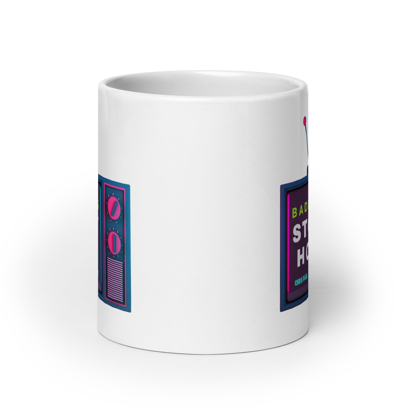 Badlands Story Hour White glossy mug