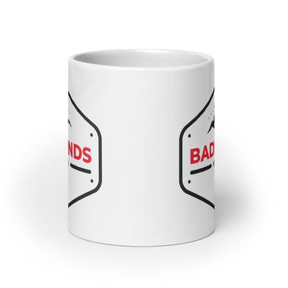 Badlands White Glossy Mug 11oz, 15oz or 20oz