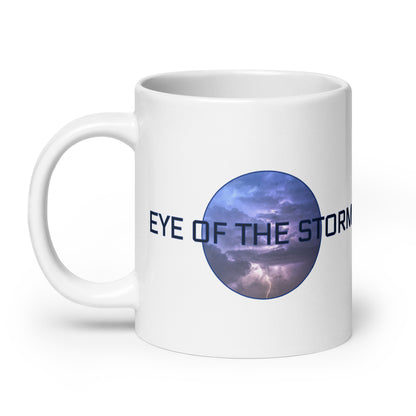 Eye of the Storm White glossy mug