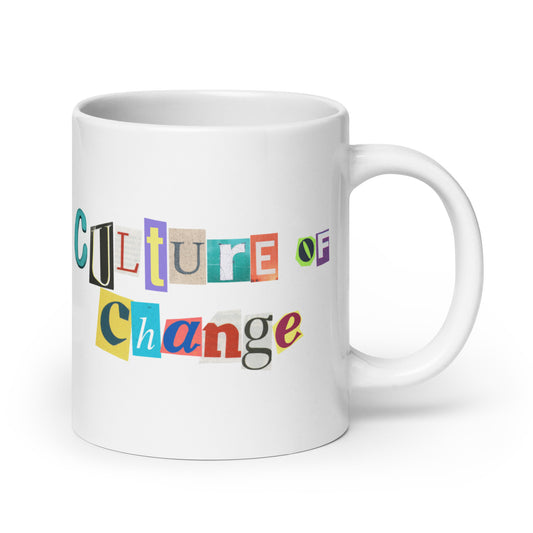 Culture of Change White glossy mug