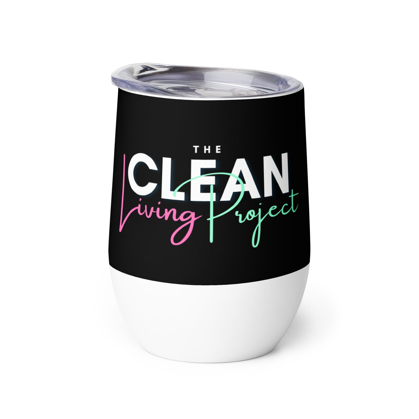 The Clean Living Project Wine Tumbler (black)