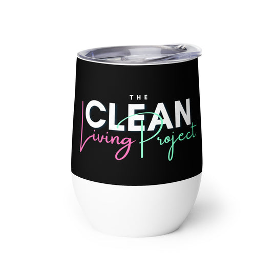 The Clean Living Project Wine Tumbler (black)