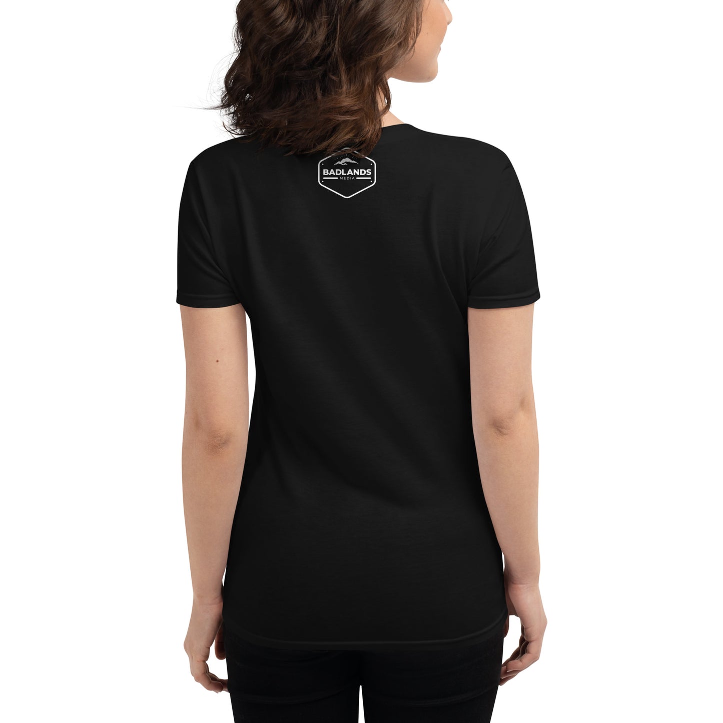 The Liberty Den Women's short sleeve t-shirt (light logo)