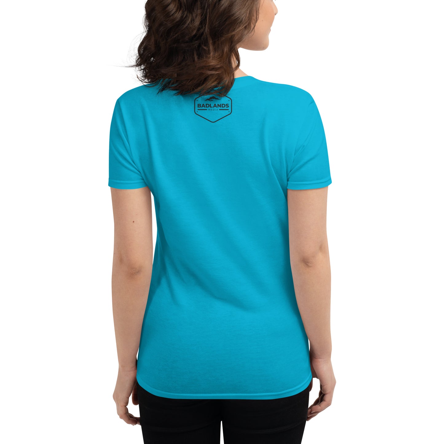 The Liberty Den Women's short sleeve t-shirt (dark logo)