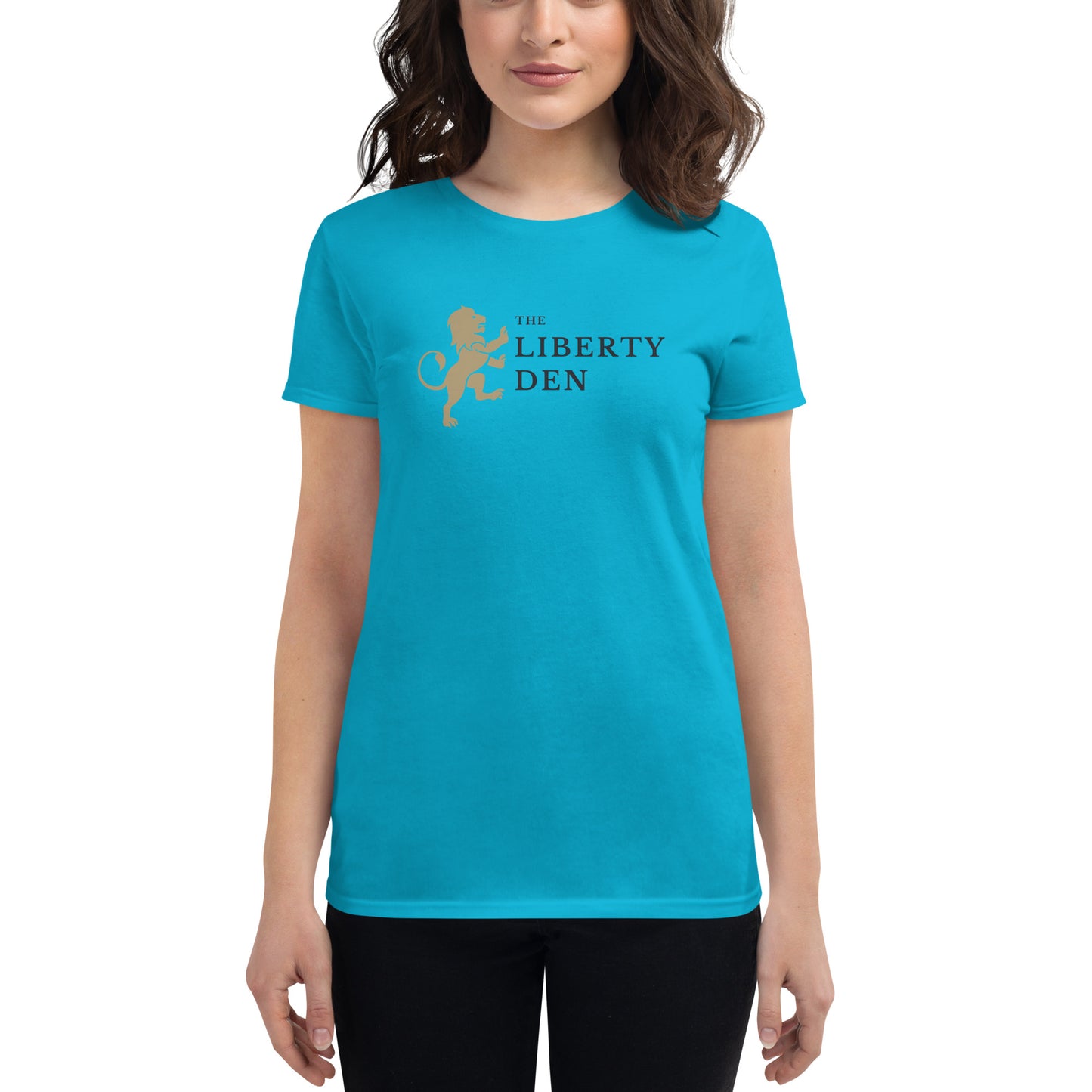 The Liberty Den Women's short sleeve t-shirt (dark logo)