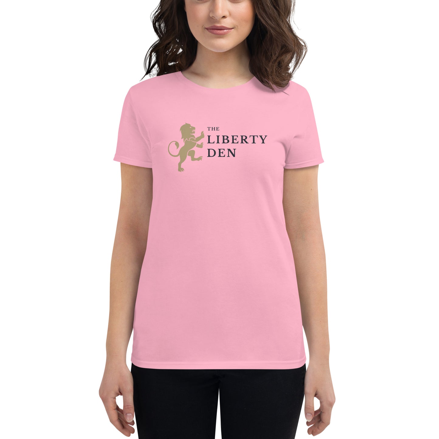 The Liberty Den Women's short sleeve t-shirt (dark logo)