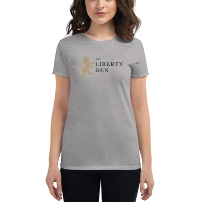 The Liberty Den Women's short sleeve t-shirt (dark logo)