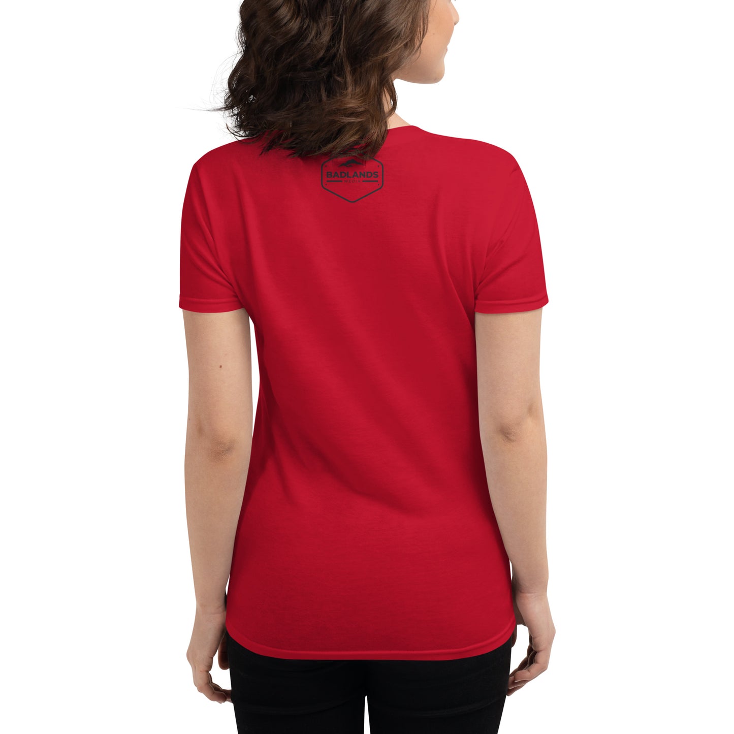 The Liberty Den Women's short sleeve t-shirt (dark logo)