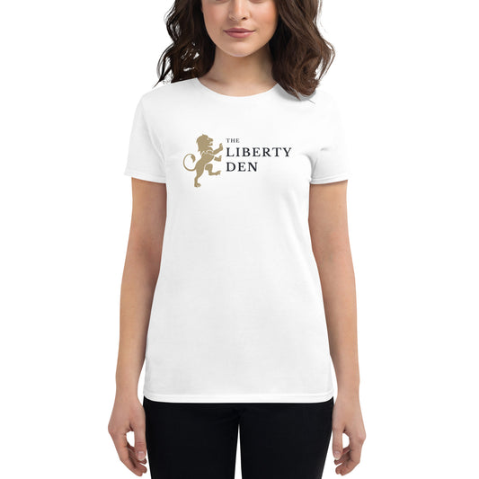 The Liberty Den Women's short sleeve t-shirt (dark logo)