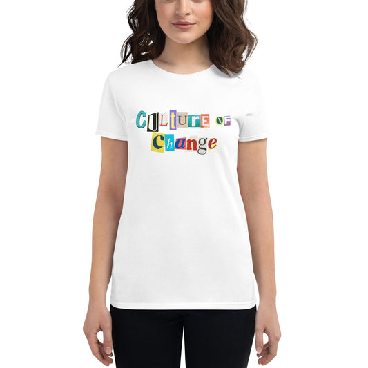 Culture of Change Women's short sleeve t-shirt