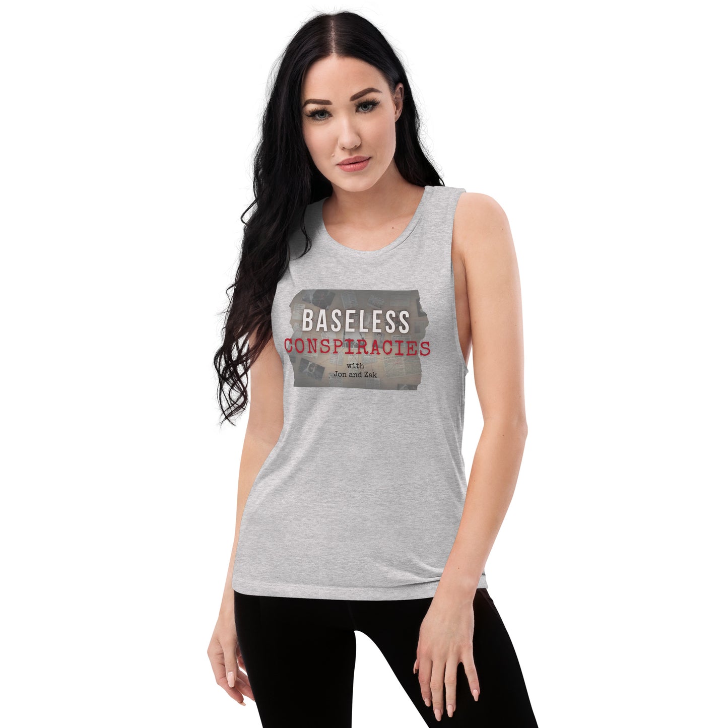 Baseless Conspiracies Ladies’ Muscle Tank