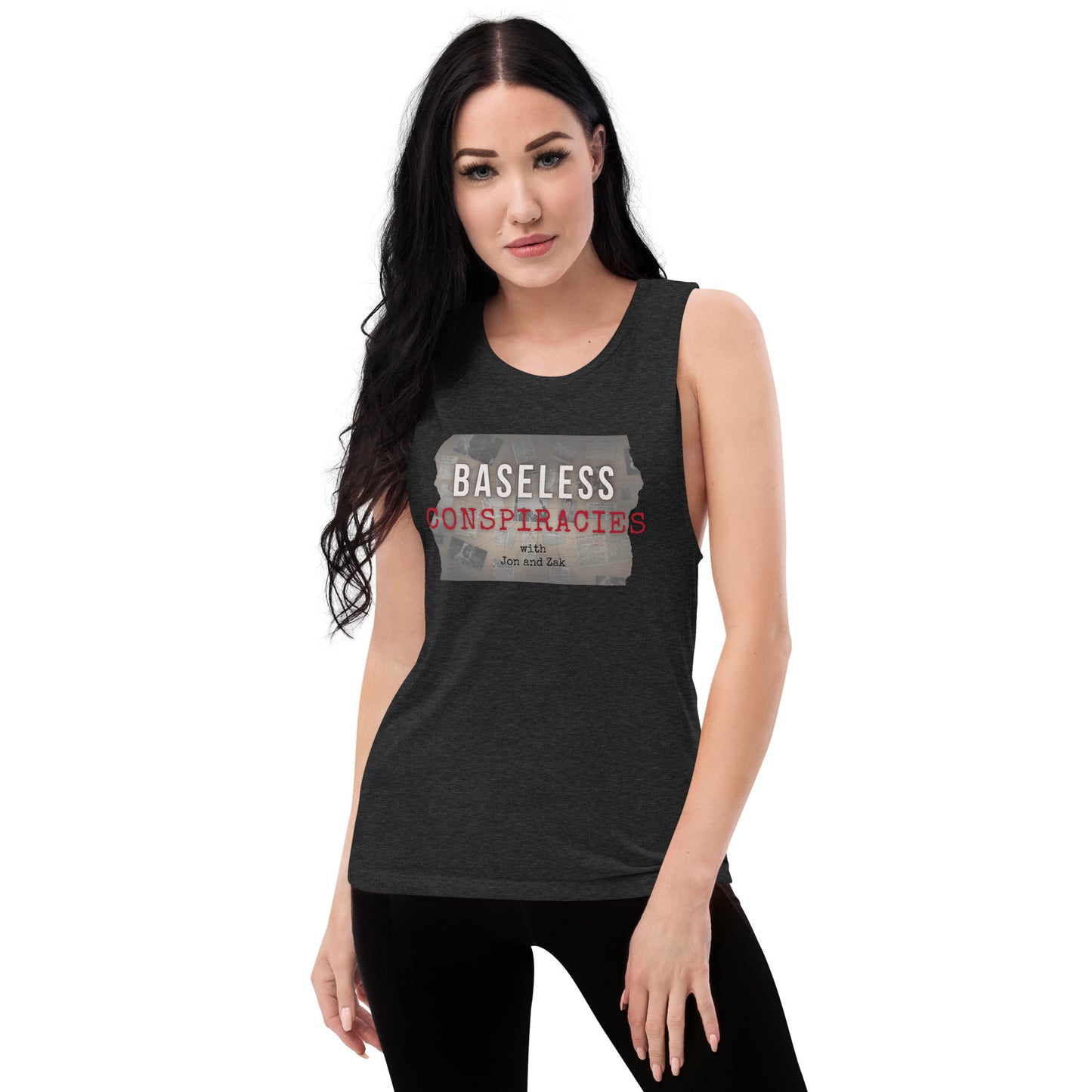 Baseless Conspiracies Ladies’ Muscle Tank