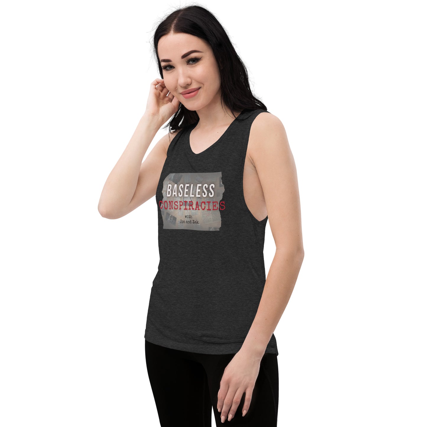 Baseless Conspiracies Ladies’ Muscle Tank