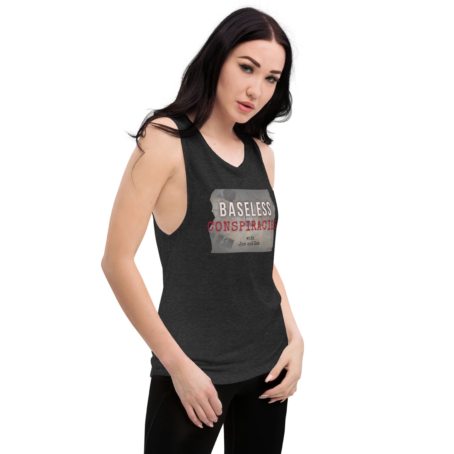 Baseless Conspiracies Ladies’ Muscle Tank