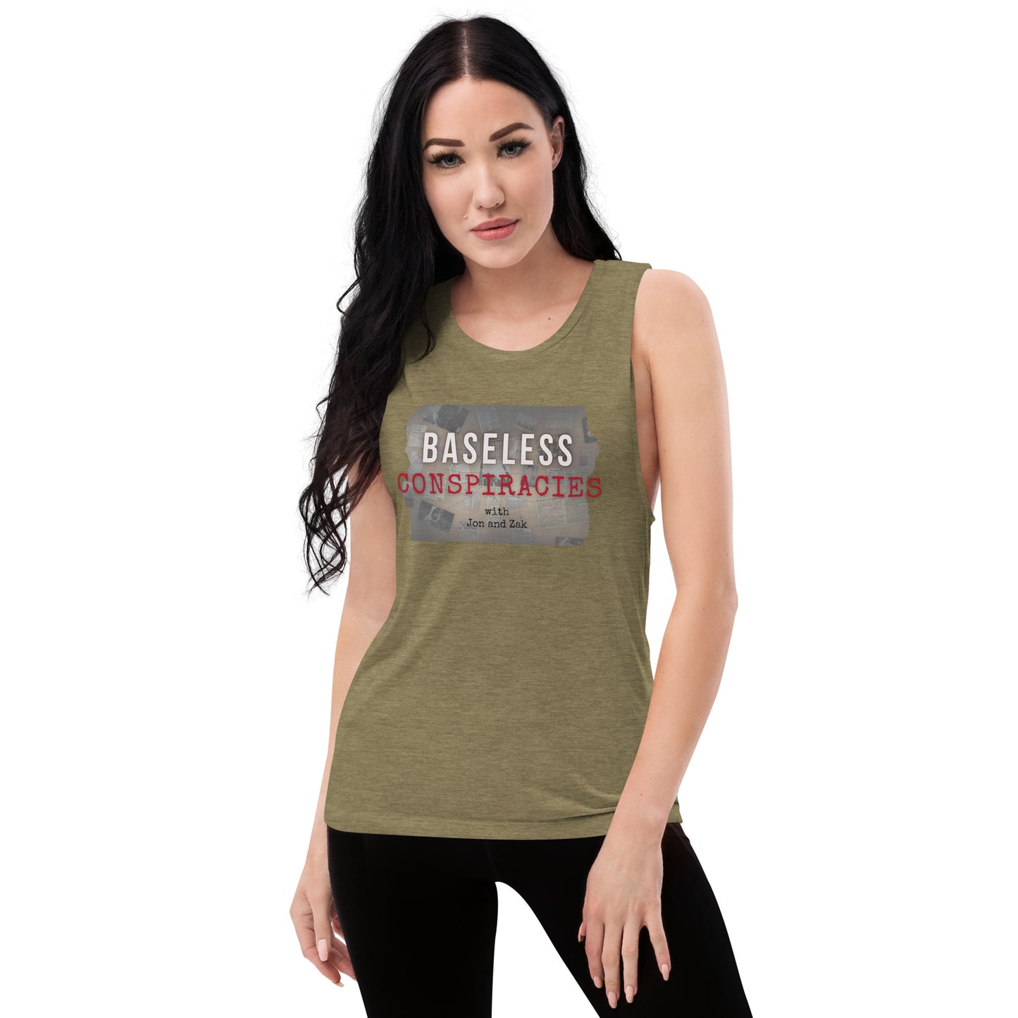 Baseless Conspiracies Ladies’ Muscle Tank