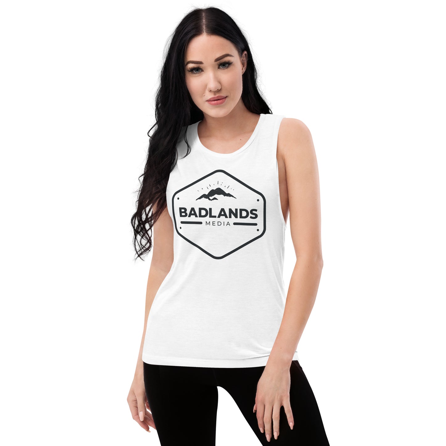 Badlands Womens Muscle Tank (black logo)