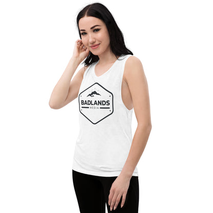 Badlands Womens Muscle Tank (black logo)