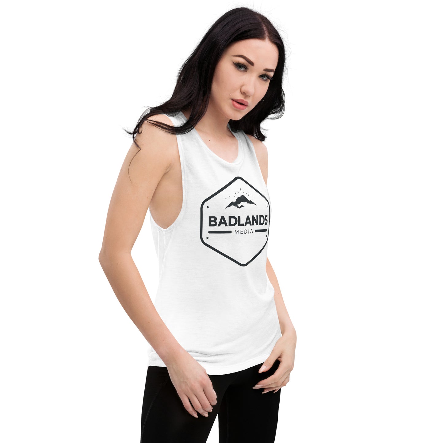 Badlands Womens Muscle Tank (black logo)