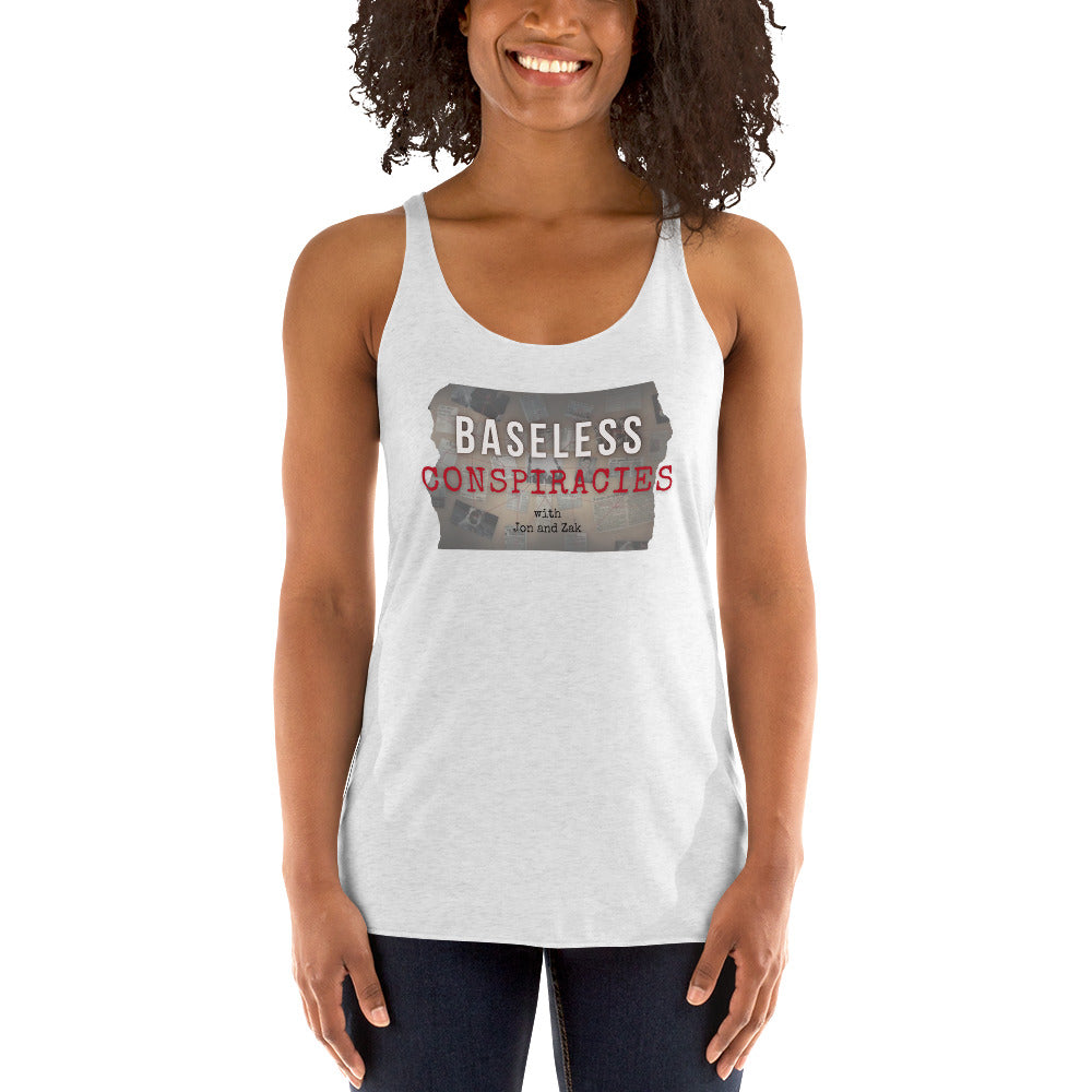 Baseless Conspiracies Women's Racerback Tank