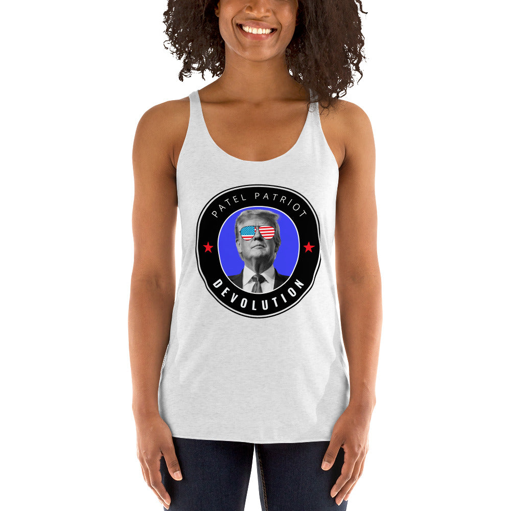 Trump Devolution Women's Racerback Tank