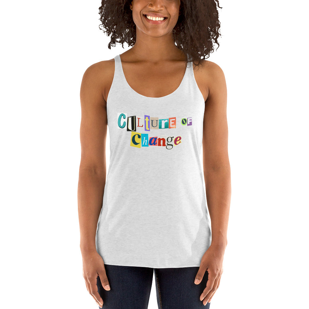 Culture of Change Women's Racerback Tank