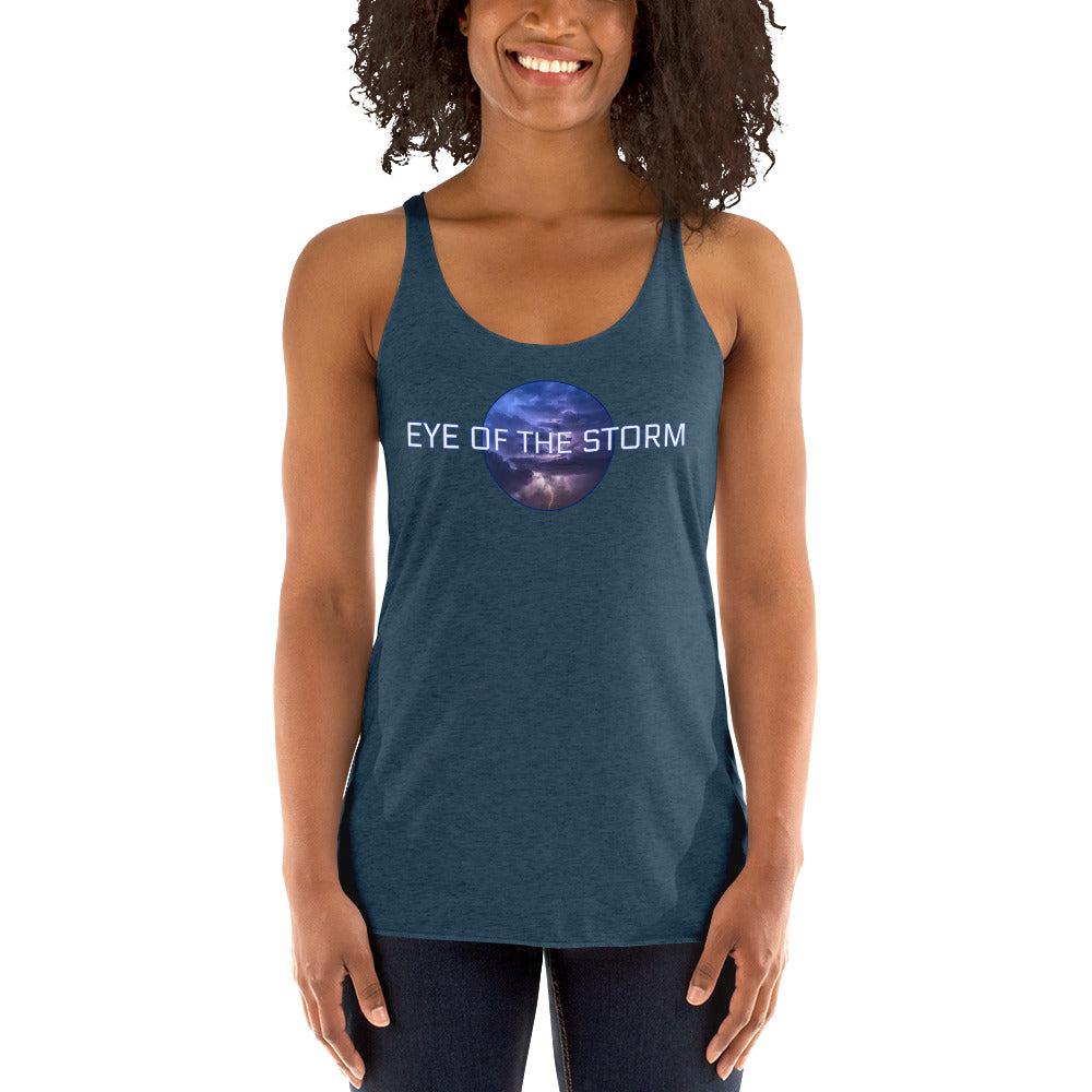 Eye of the Storm Women's Racerback Tank (light logo)