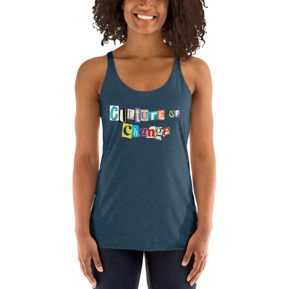 Culture of Change Women's Racerback Tank