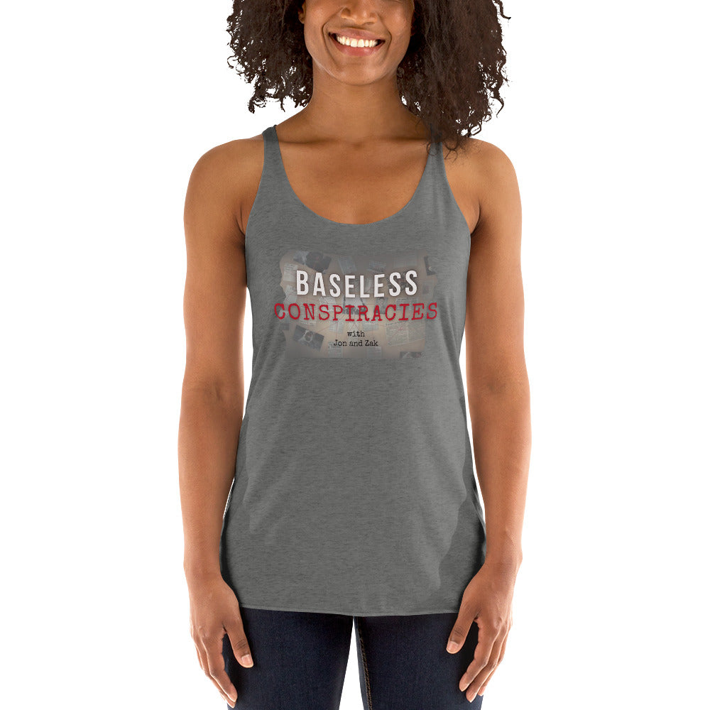 Baseless Conspiracies Women's Racerback Tank