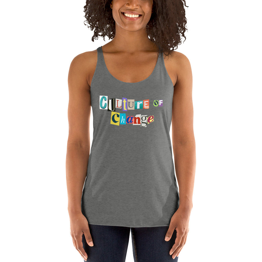 Culture of Change Women's Racerback Tank