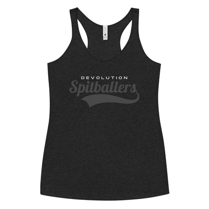 Spitballers Women's Racerback Tank (gray logo)