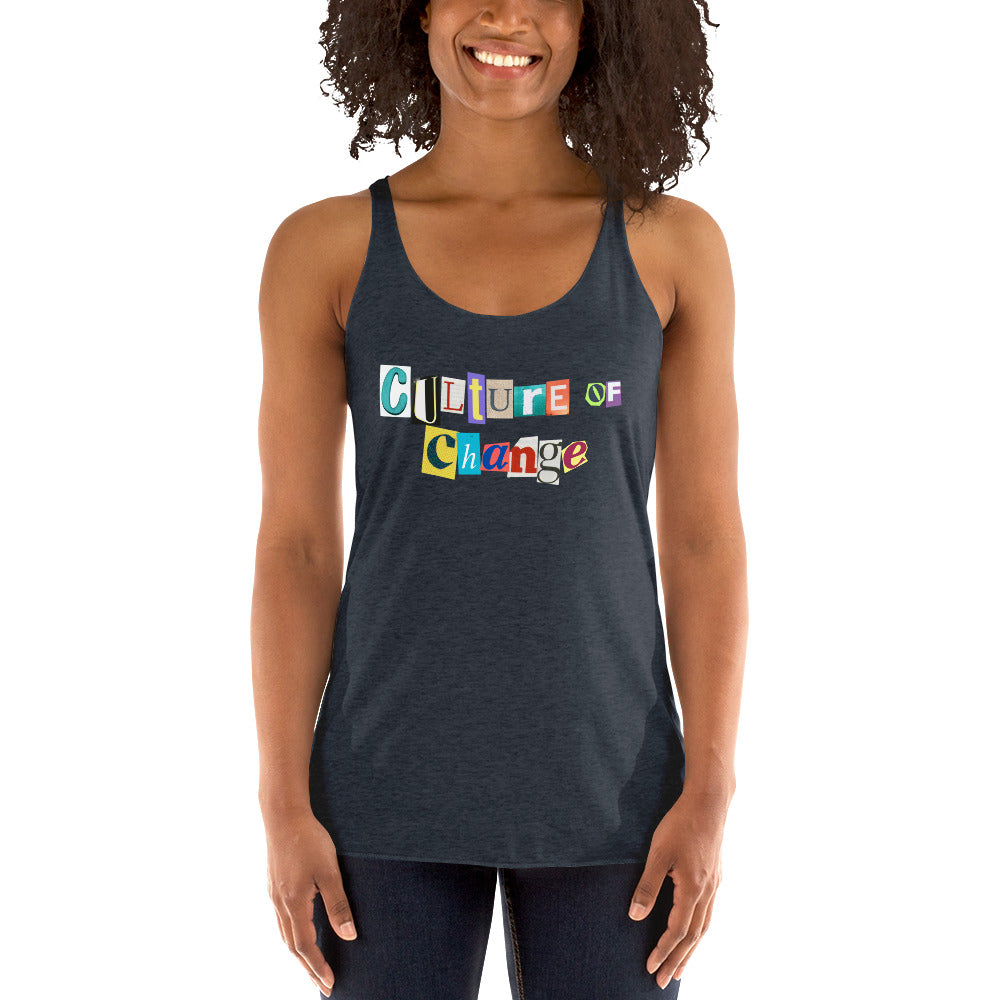 Culture of Change Women's Racerback Tank