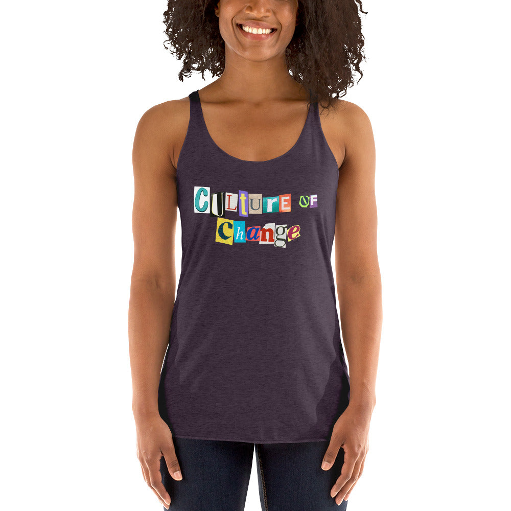 Culture of Change Women's Racerback Tank