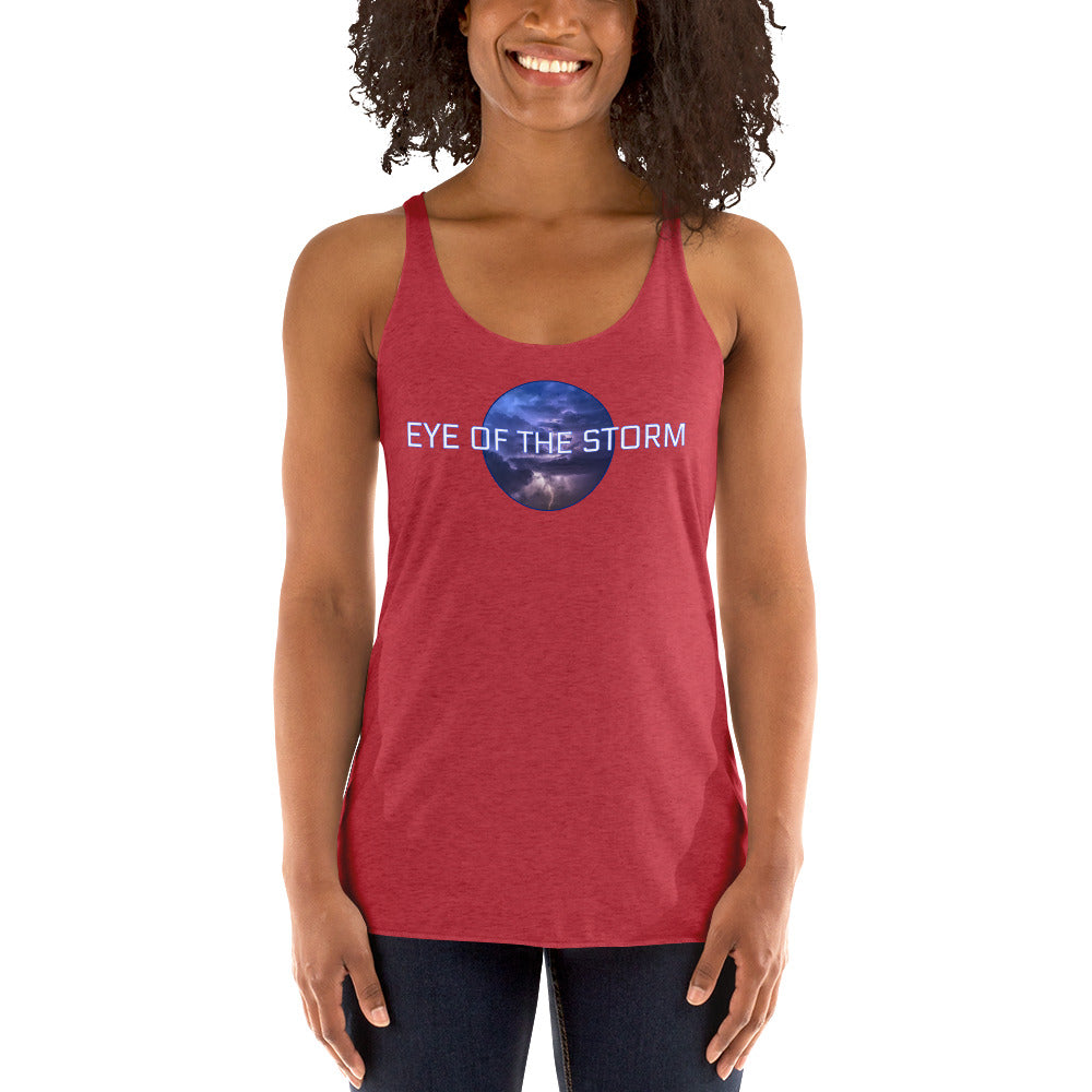 Eye of the Storm Women's Racerback Tank (light logo)