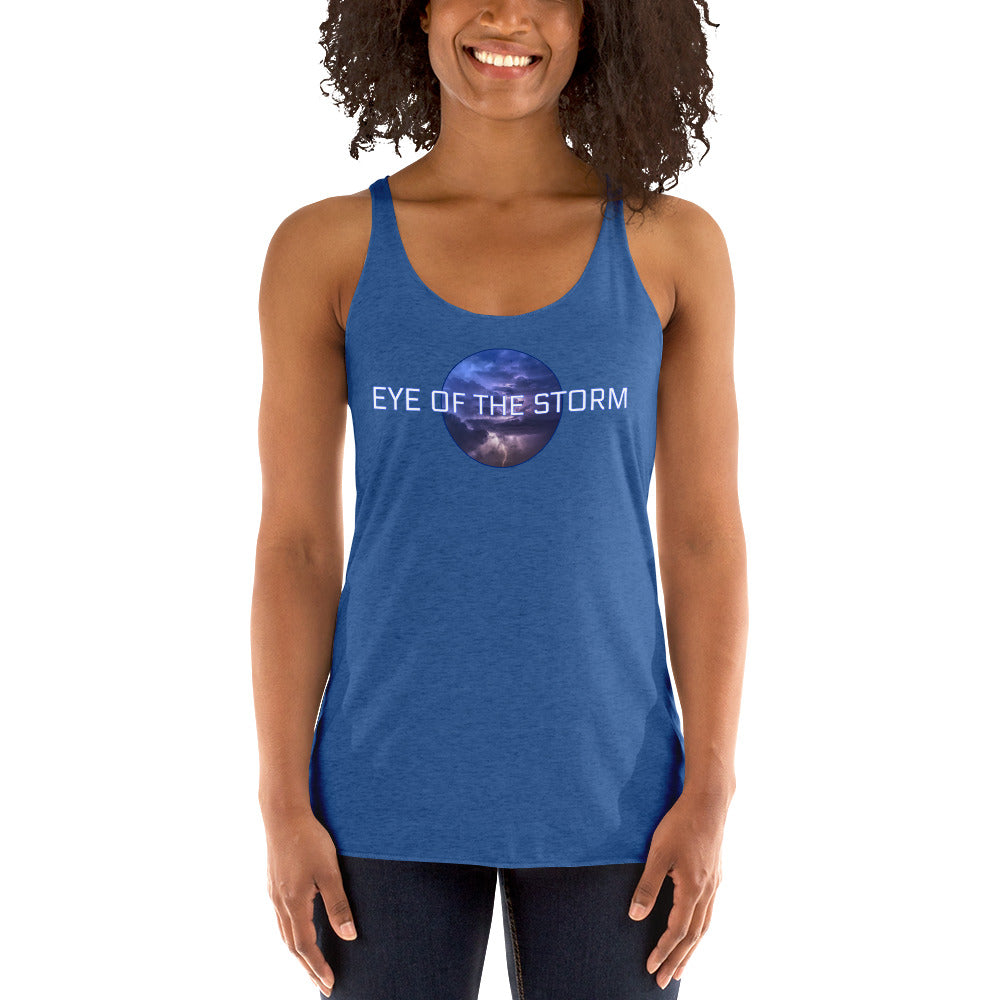 Eye of the Storm Women's Racerback Tank (light logo)