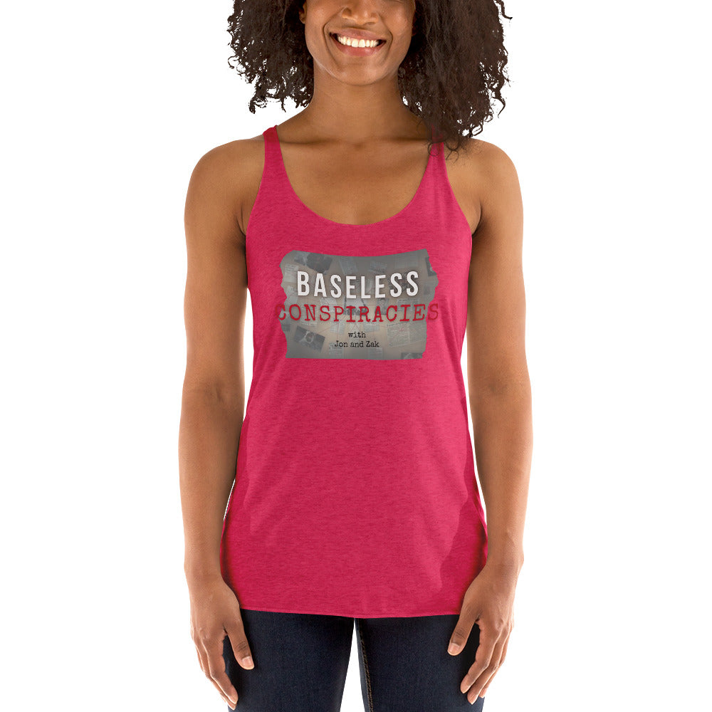 Baseless Conspiracies Women's Racerback Tank