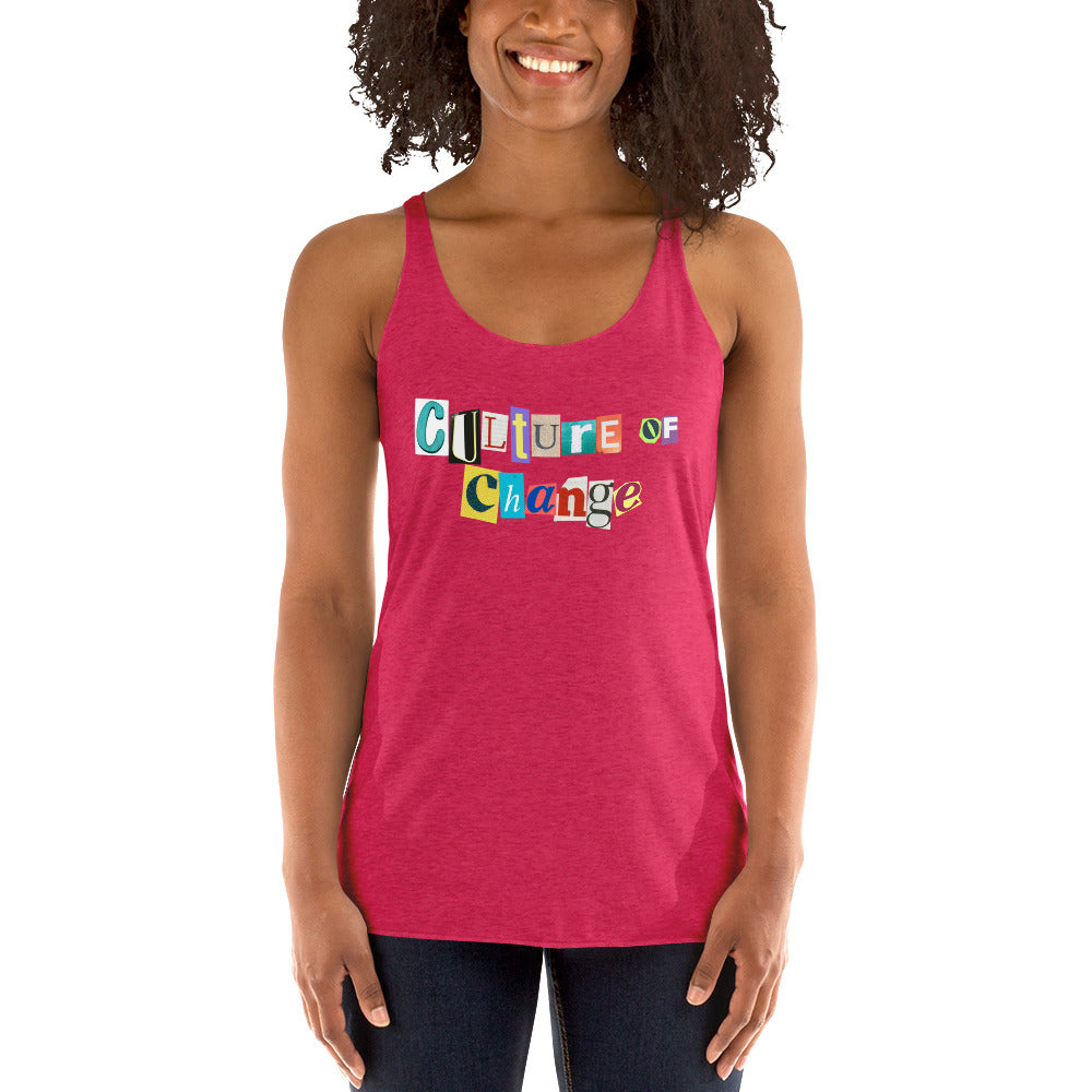 Culture of Change Women's Racerback Tank