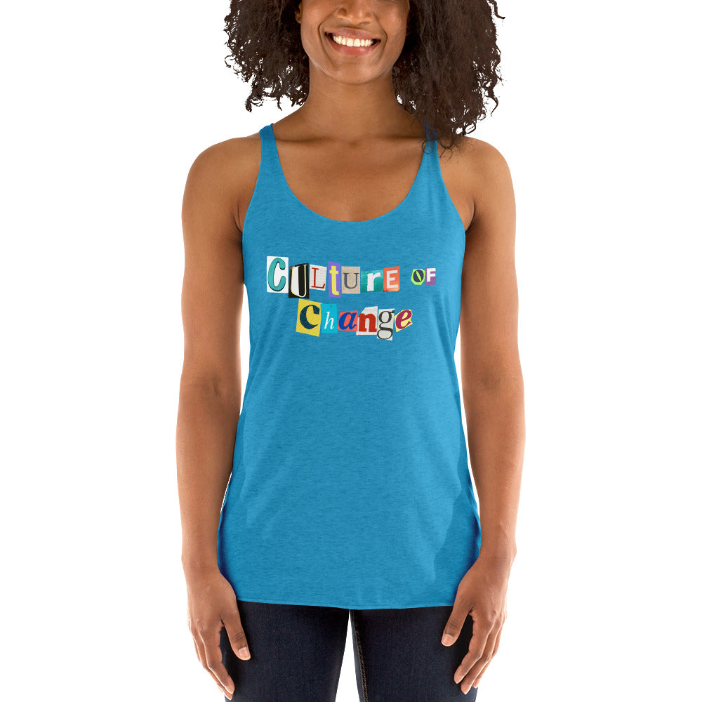 Culture of Change Women's Racerback Tank