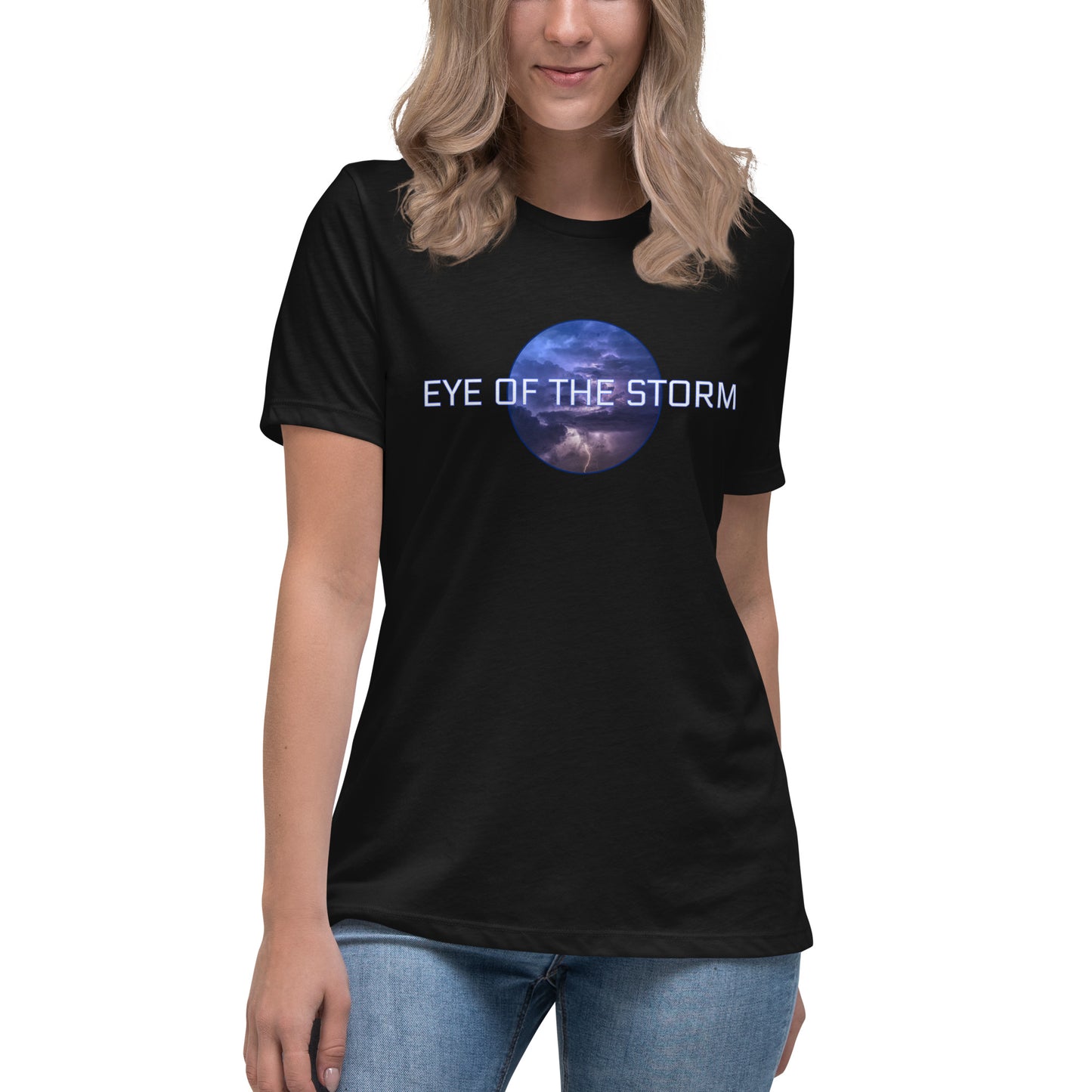 Eye of the Strorm Women's Relaxed T-Shirt (light logo)