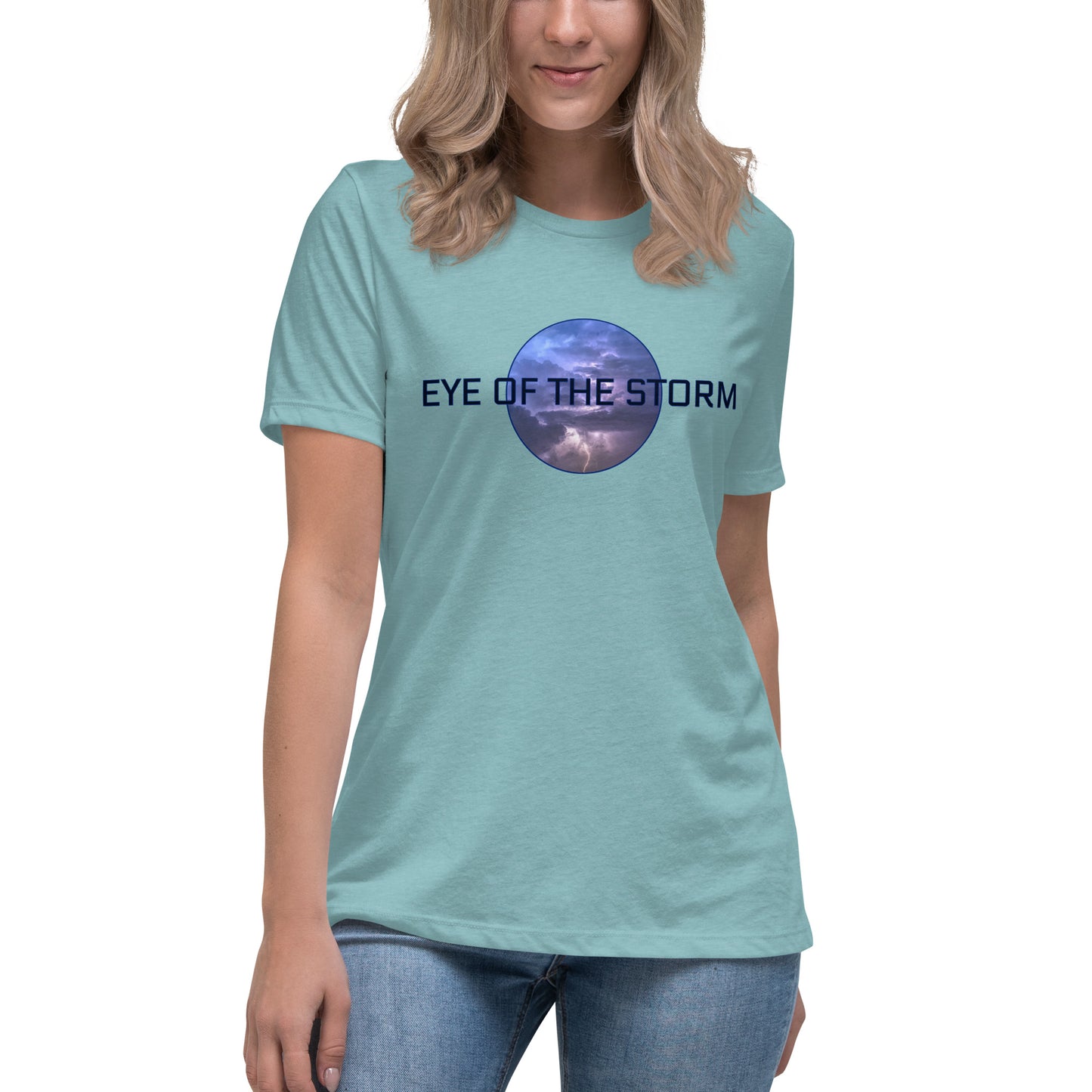 Eye of the Storm Women's Relaxed T-Shirt (dark logo)