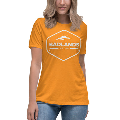 Badlands Women's Relaxed T-Shirt with white logo