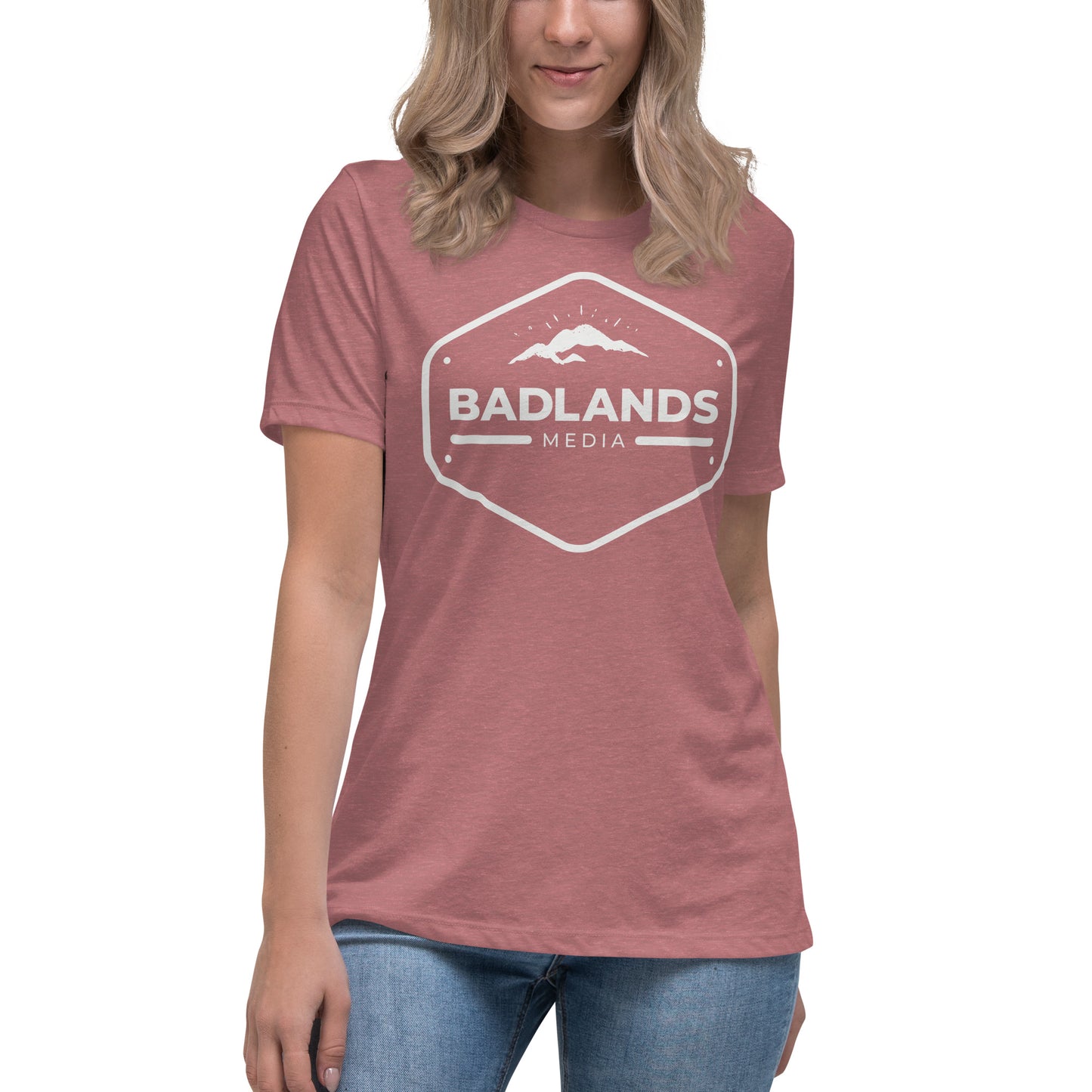 Badlands Women's Relaxed T-Shirt with white logo